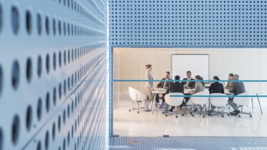 Business people meeting in modern conference room