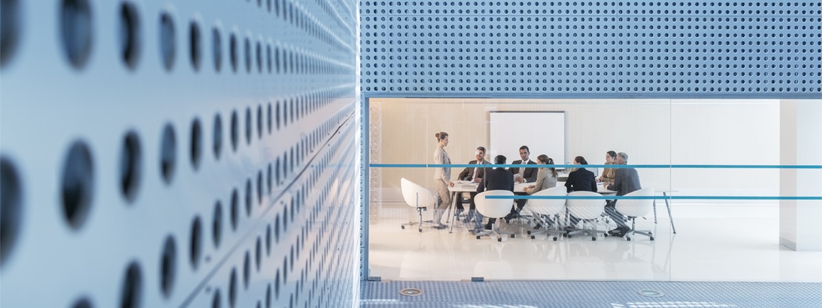 Business people meeting in modern conference room